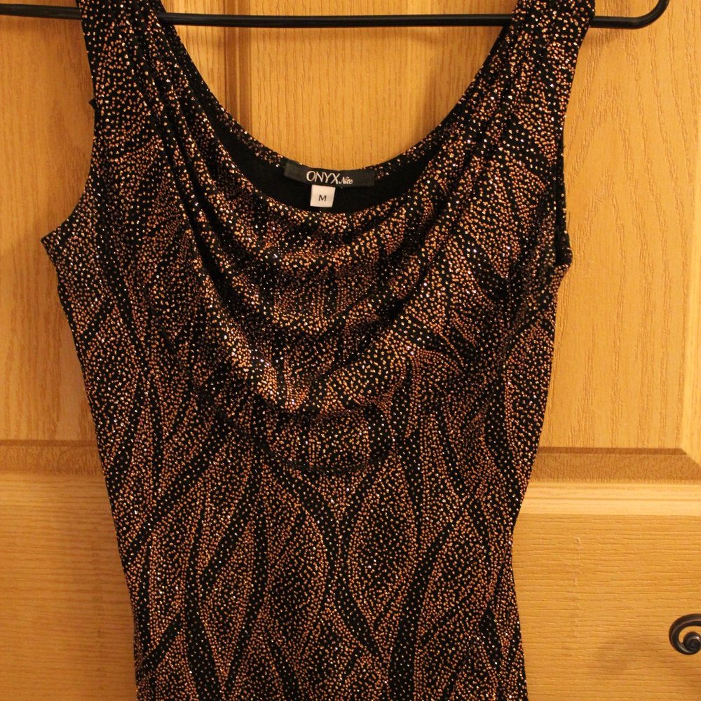 Black & Copper Top